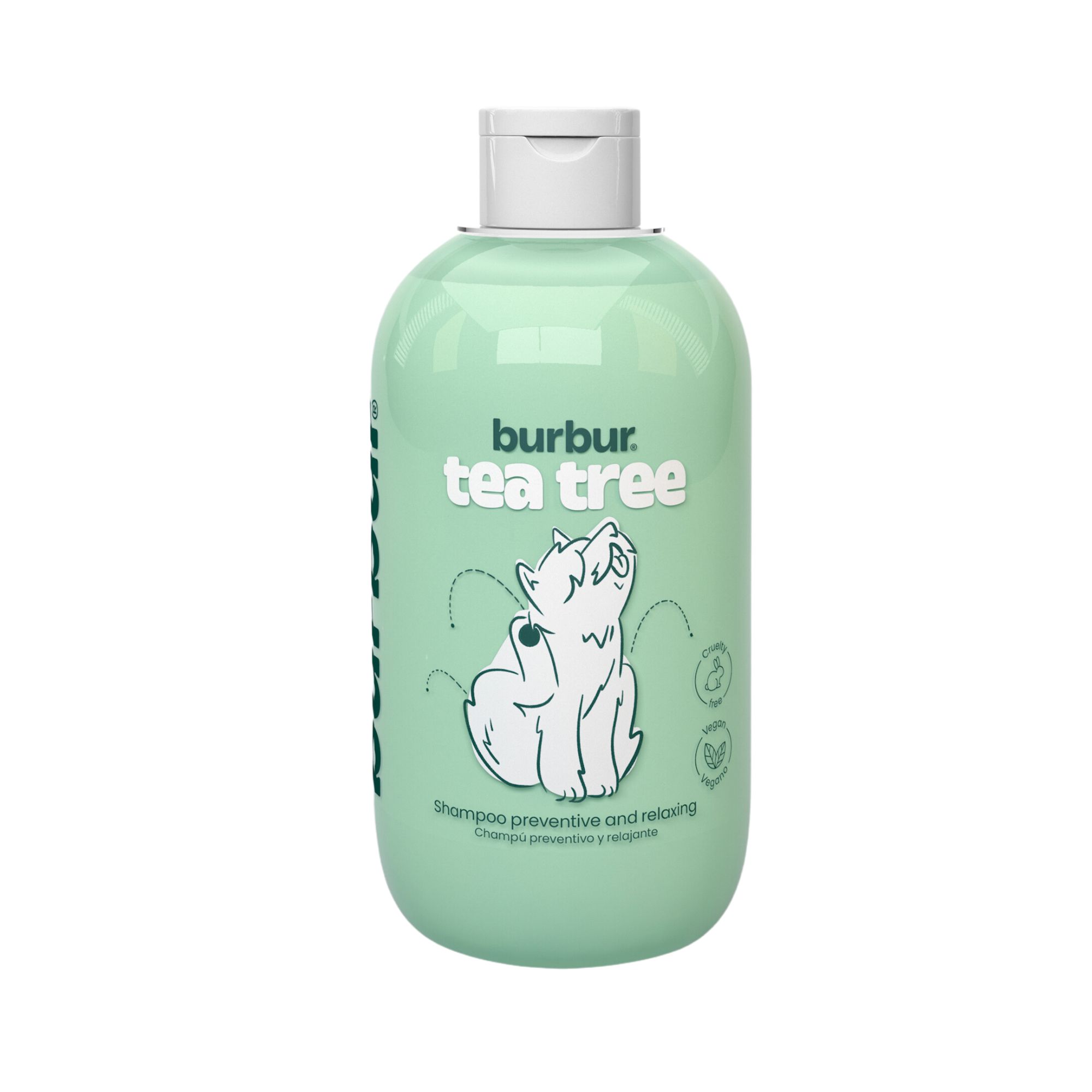 BURBUR ȘAMPON TEA TREE INSECTIFUG PREMIUM PENTRU CÂINI ȘI PISICI 400 ML - imagine 3